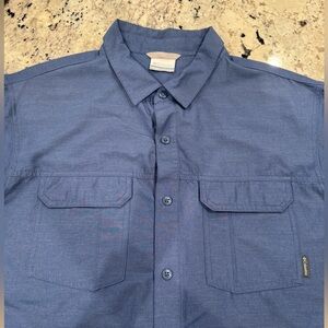 Columbia Navy Blue Short Sleeve L
